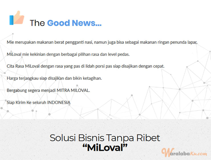 Franchise Miloval ~ Peluang Bisnis Mie Kekinian