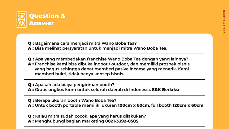 Franchise Peluang Usaha Minuman Wano Boba Tea