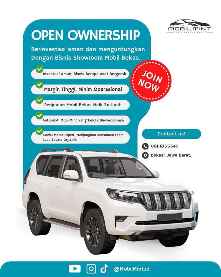Brosur Info Kemitraan / Peluang Bisnis Showroom Mobil Bekas MobilMint