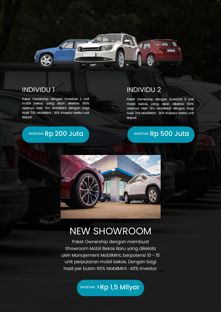 Kemitraan / Peluang Bisnis Showroom Mobil Bekas Kondisi Segar Berkualitas MobilMint