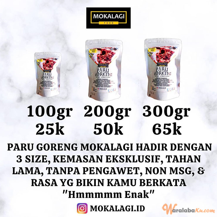 Franchise Peluang Usaha Makanan Siap Saji Paru ~ Mokalagi