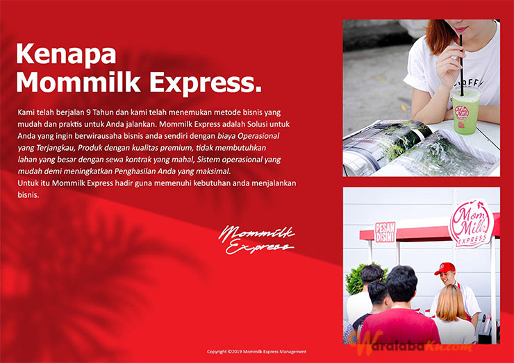 Franchise Peluang Usaha Minuman Mommilk Express