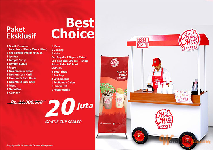 Franchise Peluang Usaha Minuman Mommilk Express