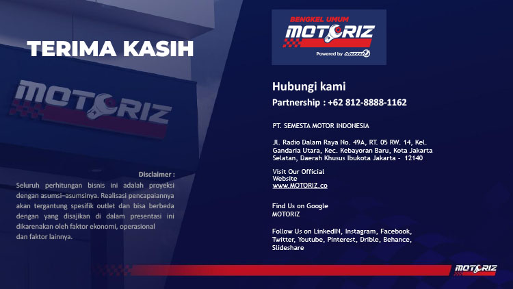 Kemitraan Peluang Bisnis Bengkel & Servis Motor Listrik Motoriz