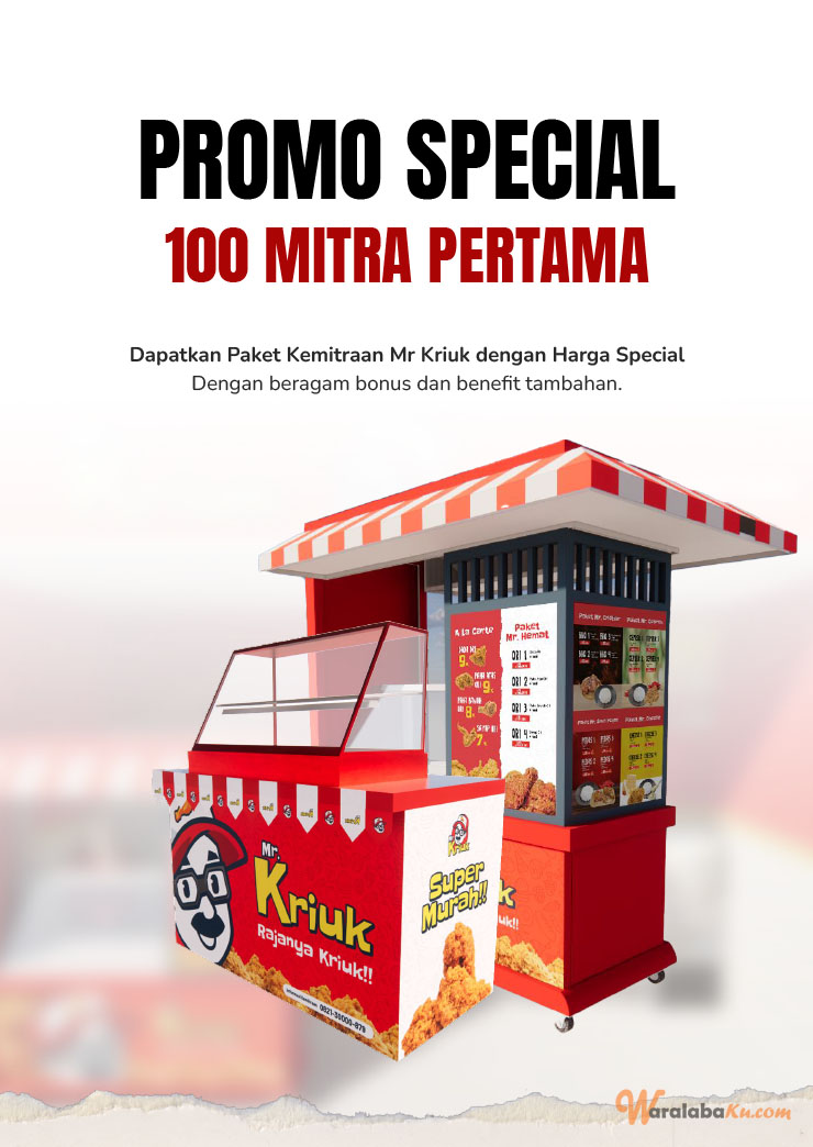 Kemitraan Peluang Bisnis Mr. Kriuk Fried Chicken