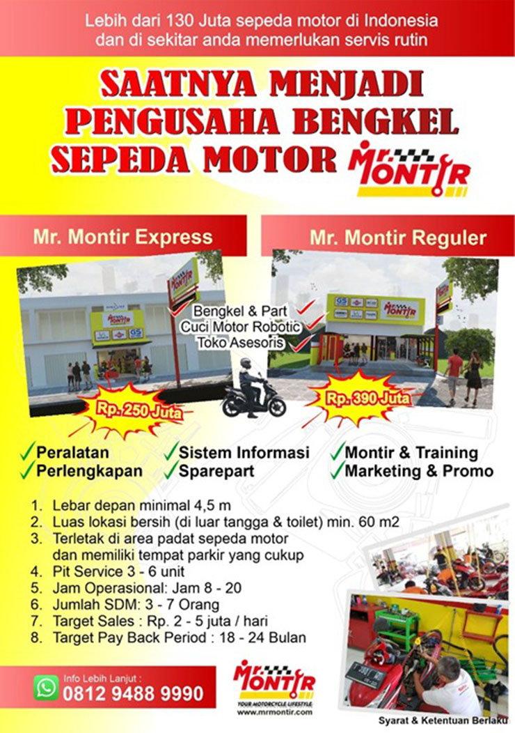 Peluang Usaha Bisnis Pemeliharaan Kendaraan | Service | Mr. Montir