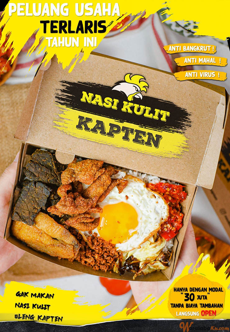 Peluang Usaha Makanan Kekinian  - Nasi Kulit Kapten