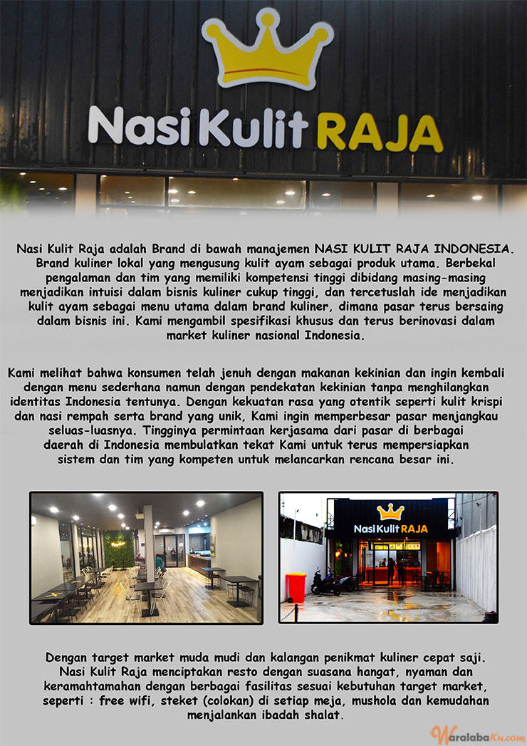 Peluang Usaha Bisnis Makanan Fast Food - Nasi Kulit Raja Indonesia