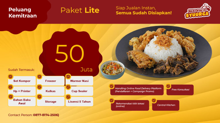 Kemitraan / Peluang Bisnis Restoran Nasi Kulit Syuurga