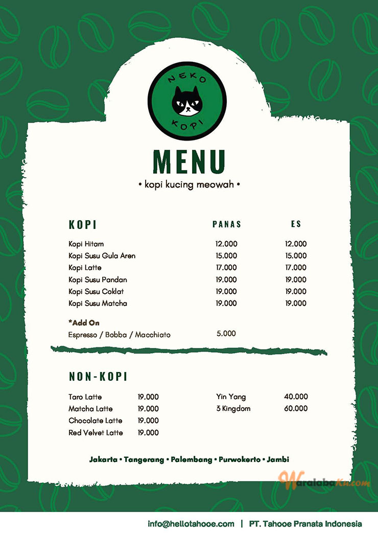 Franchise Neko Kopi ~ Peluang Bisnis Cafe Kedai Kopi Kekinian