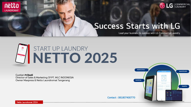 Kemitraan / Peluang Bisnis Laundry Kiloan, Satuan, Komersial Netto Laundromat