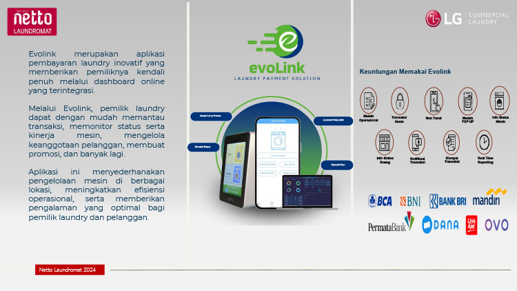 Kemitraan / Peluang Bisnis Laundry Kiloan, Satuan, Komersial Netto Laundromat