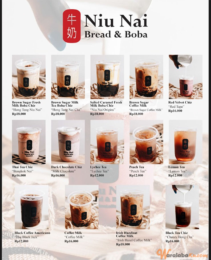 Franchise Peluang Usaha Minuman Niu Nai Bread & Boba