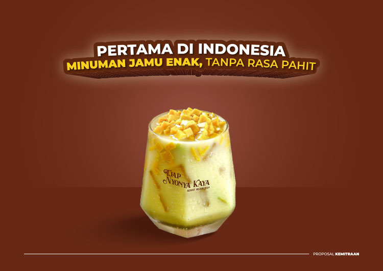 Kemitraan / Peluang Bisnis Cafe Jamu Kekinian Tjap Nyonya Kaya by Makko Group