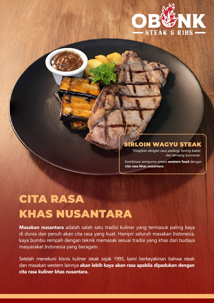 Kemitraan / Peluang Bisnis Resto Western Food Obonk Steak & Ribs Kemitraan / Peluang Bisnis Resto Western Food Obonk Steak & Ribs