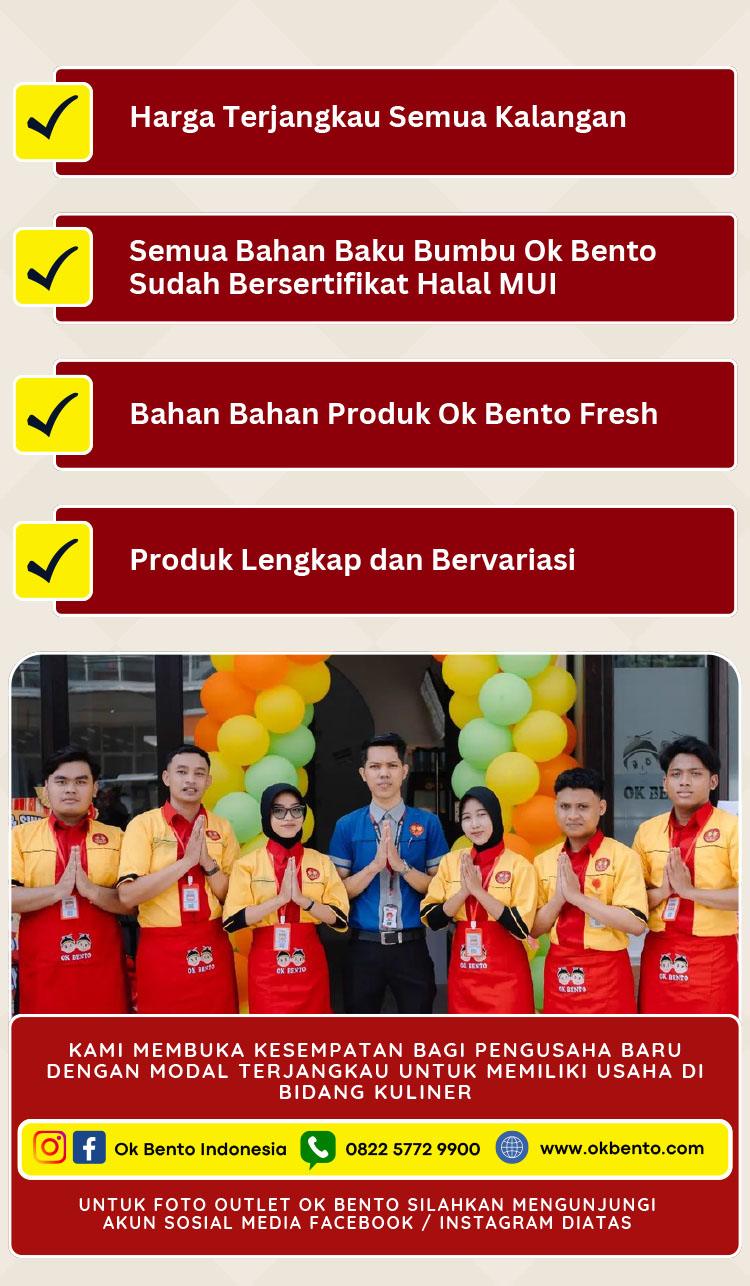 Kemitraan Peluang Bisnis Restoran Jepang OK BENTO