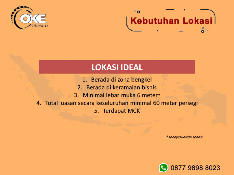 Kemitraan / Peluang Bisnis Toko Spareparts & Ban Motor Oke Otoparts