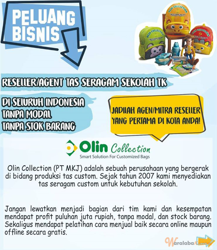 Reseller Olin Bags ~ Peluang Bisnis Agen Tas Custom