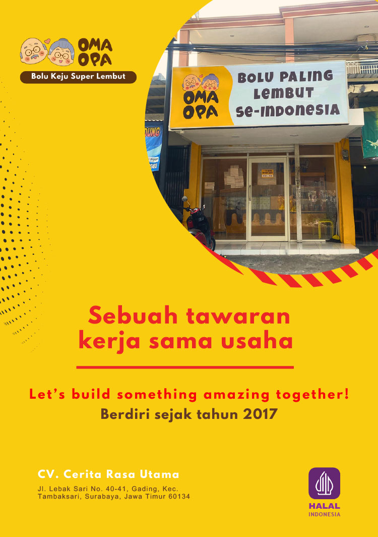 Kemitraan Peluang Bisnis Toko Kue Auto Pilot Oma Opa Cakery