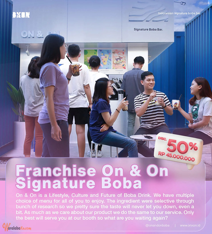 Franchise Peluang Usaha Minuman Boba ~ On And On Bobar