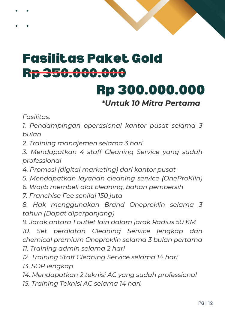 Kemitraan Peluang Bisnis Jasa Kebersihan OneProKlin, Servis AC ProCool, &Renovasi Bangungan ProBangunDesign by One Pro Jasa