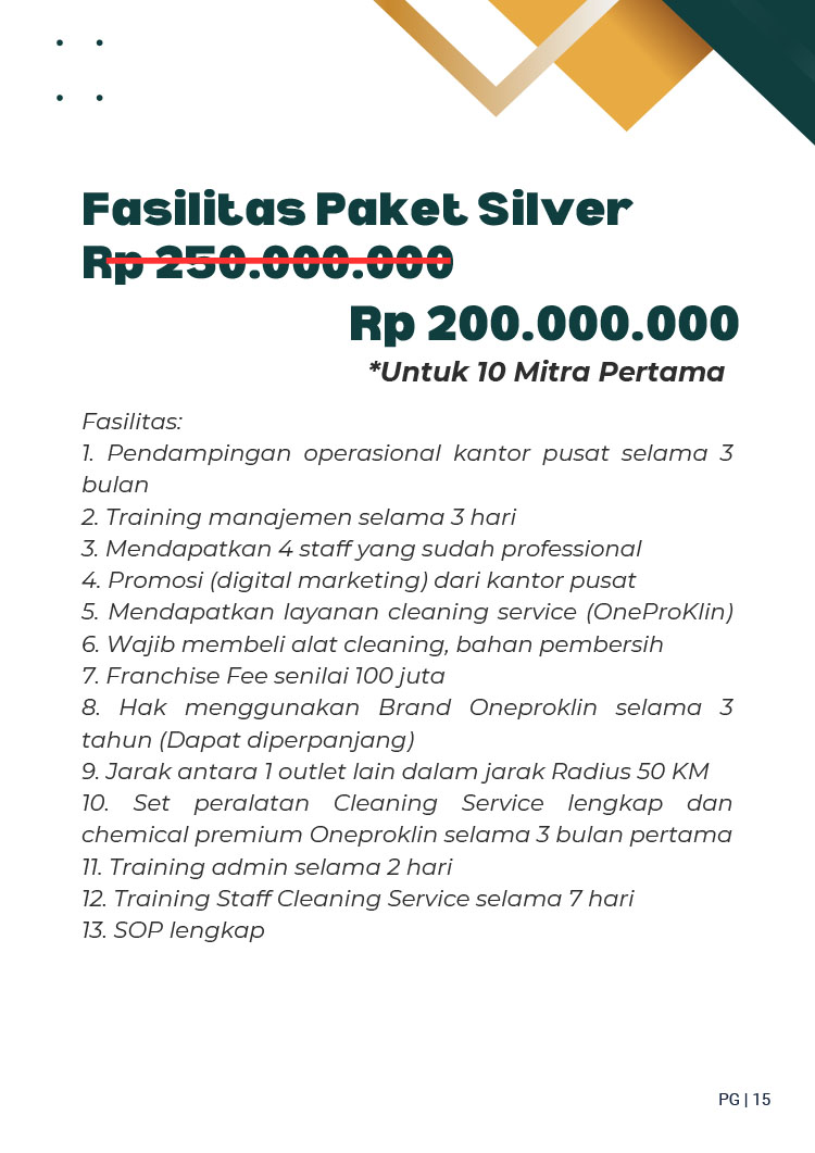 Kemitraan Peluang Bisnis Jasa Kebersihan OneProKlin, Servis AC ProCool, &Renovasi Bangungan ProBangunDesign by One Pro Jasa