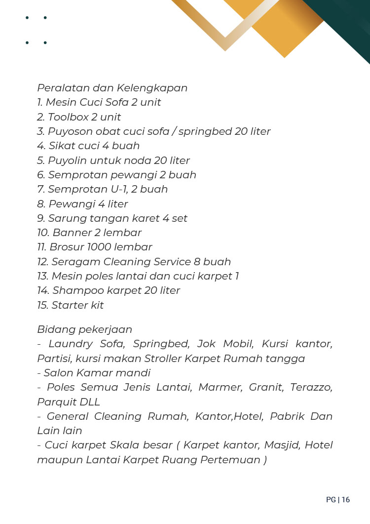 Kemitraan Peluang Bisnis Jasa Kebersihan OneProKlin, Servis AC ProCool, &Renovasi Bangungan ProBangunDesign by One Pro Jasa