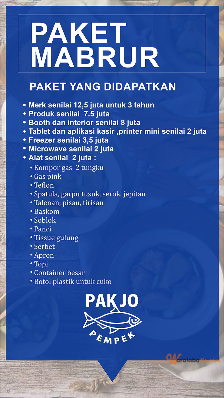 Franchise Peluang Usaha Makanan Pempek Pak Jo