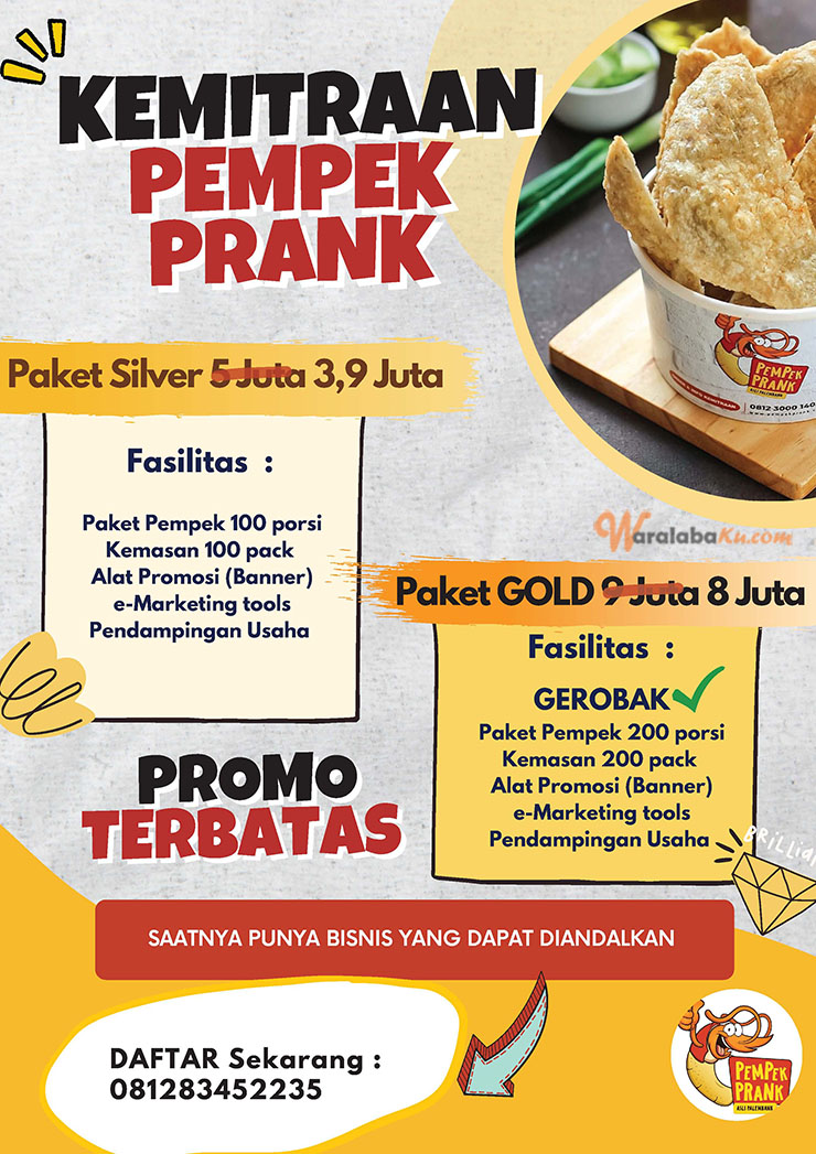 Franchise Peluang Usaha Makanan Pempek Prank