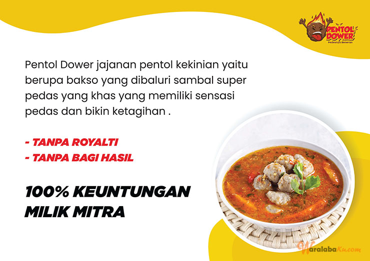 Franchise Peluang Usaha Makanan Pedas Pentol Dower