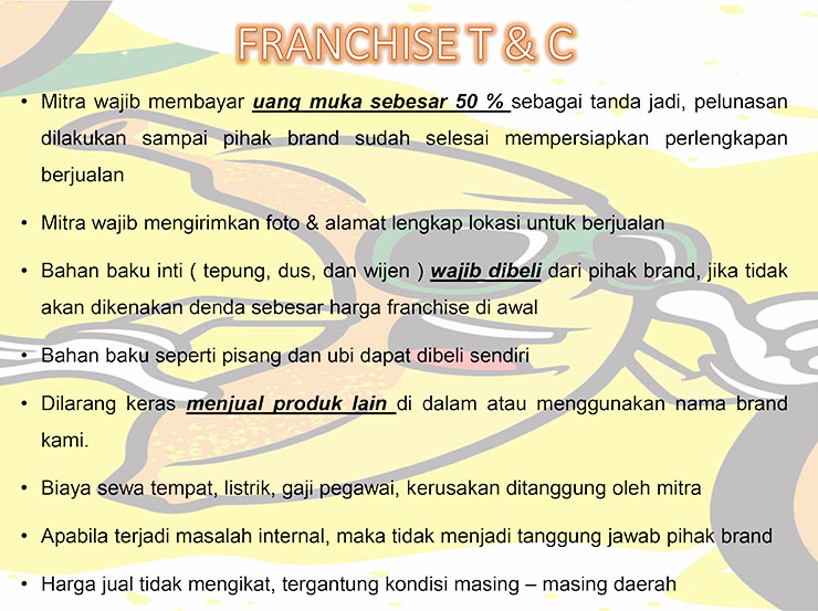 Franchise Peluang Usaha Pisang Goreng Krenyes Ok!