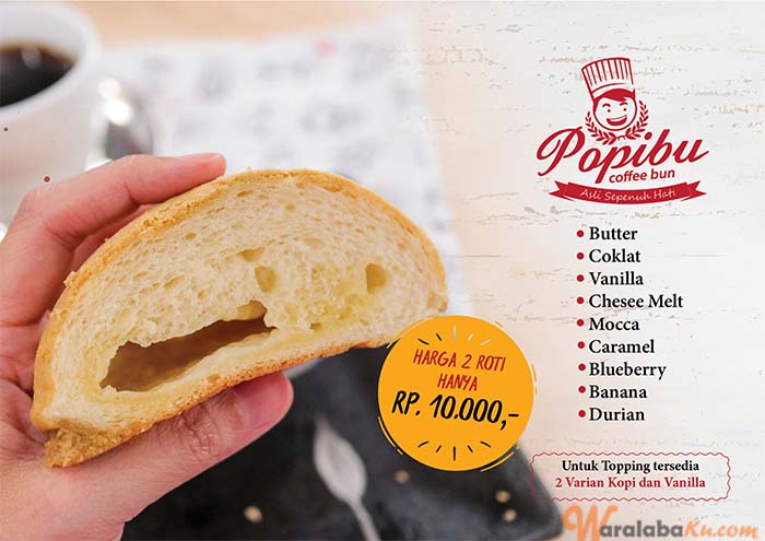 Franchise Peluang Usaha Roti Popibu Coffee Bun