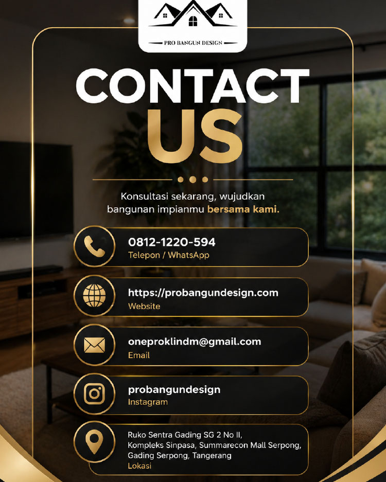 Kemitraan / Peluang Bisnis Jasa Konstruksi, Renovasi, & Interior ProBangunDesign