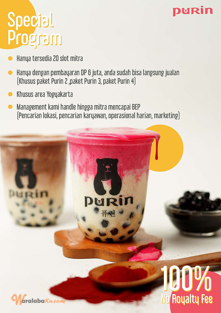 Franchise Peluang Usaha Minuman Purin Cheese Tea