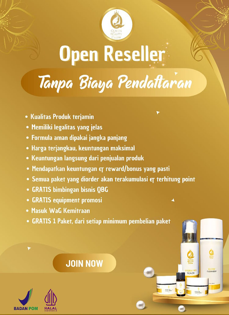 Peluang Bisnis Reseller Skincare Queen Beauty Glow