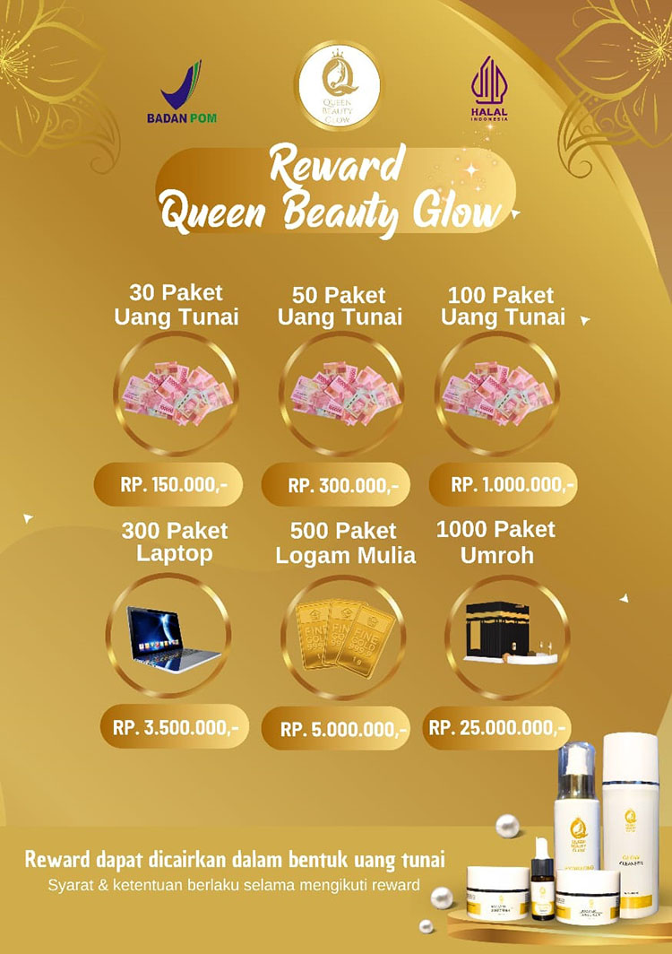 Peluang Bisnis Reseller Skincare Queen Beauty Glow