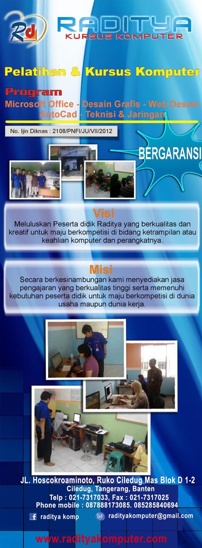 Franchise Peluang Usaha RADITYA KURSUS KOMPUTER Franchise Peluang Usaha RADITYA KURSUS KOMPUTER