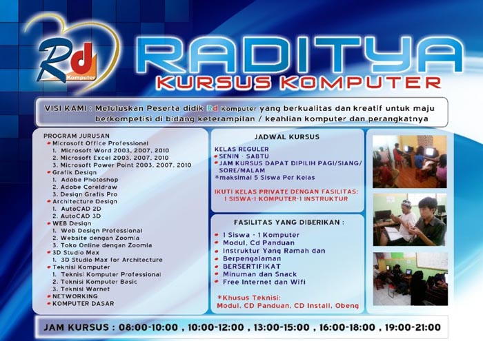 Franchise Peluang Usaha RADITYA KURSUS KOMPUTER