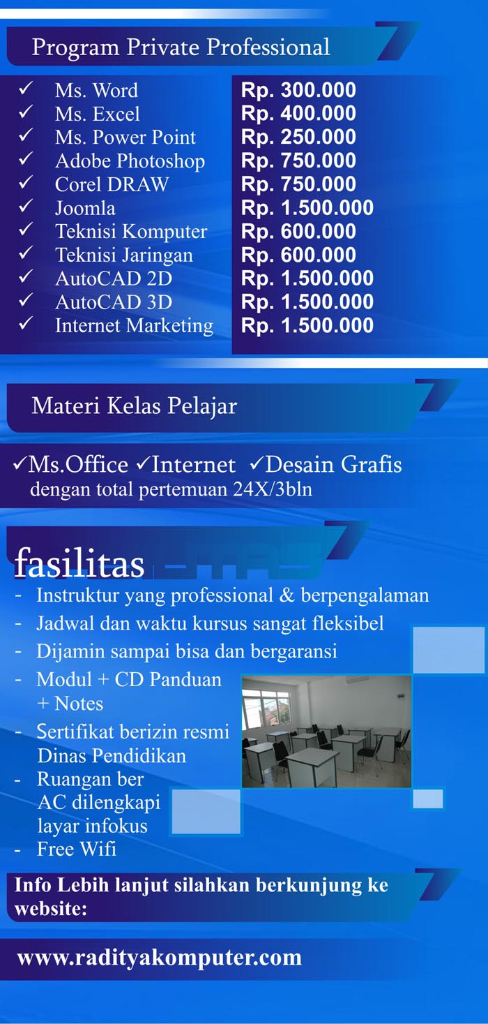 Franchise Peluang Usaha RADITYA KURSUS KOMPUTER Franchise Peluang Usaha RADITYA KURSUS KOMPUTER