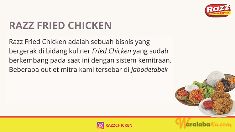 Peluang Usaha Bisnis Makanan Fast Food | Ayam Geprek - Razz Chicken Geprek