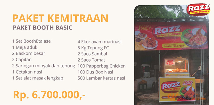 Peluang Usaha Bisnis Makanan Fast Food | Ayam Geprek - Razz Chicken Geprek