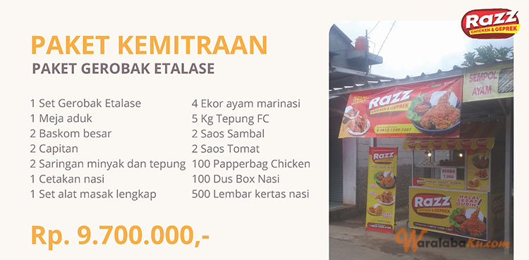 Peluang Usaha Bisnis Makanan Fast Food | Ayam Geprek - Razz Chicken Geprek