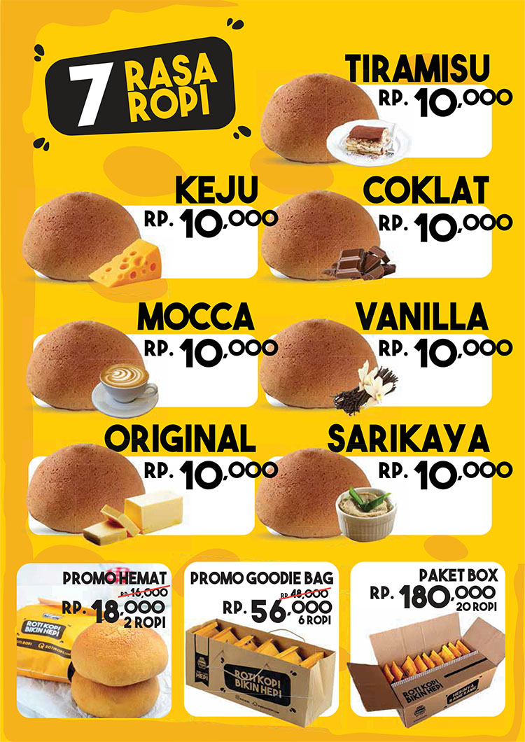 Franchise Peluang Usaha Roti Kopi & Roti Gembong Ropi