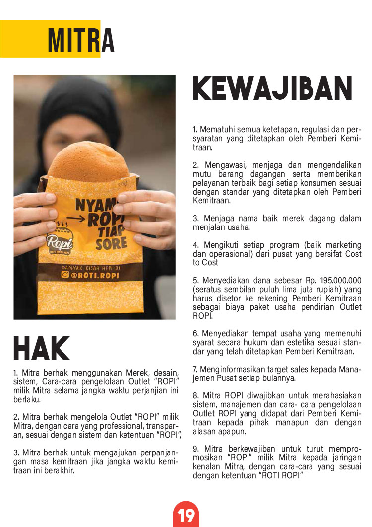 Franchise Peluang Usaha Roti Kopi & Roti Gembong Ropi