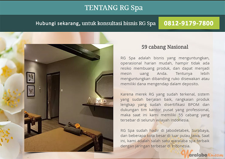 Franchise Peluang Usaha Royal Garden Family Spa & Reflexology