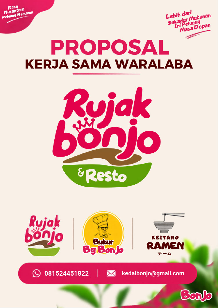 Kemitraan / Peluang Bisnis Resto Rujak, Bubur, & Ramen Kemitraan / Peluang Bisnis Resto Rujak, Bubur, & Ramen