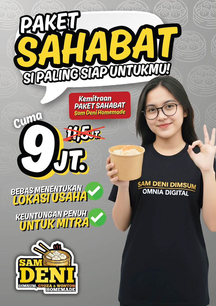 Kemitraan / Peluang Bisnis Dimsum, Gyoza, Wonton Homemade Sam Deni