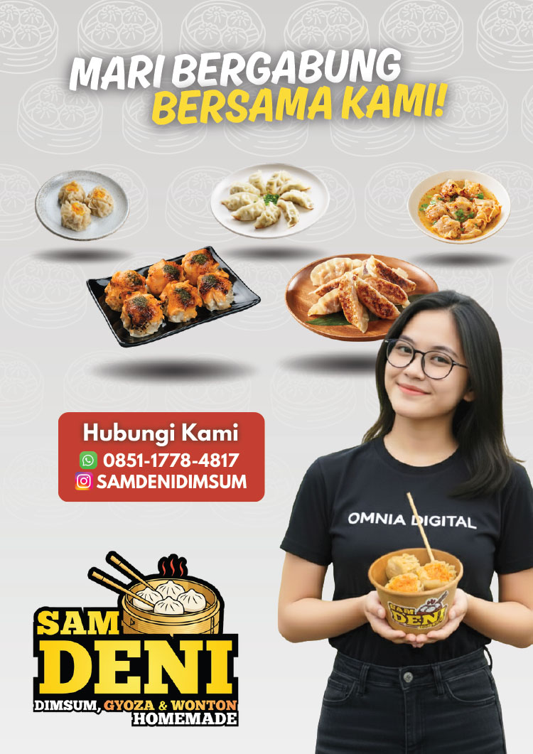Kemitraan / Peluang Bisnis Dimsum, Gyoza, Wonton Homemade Sam Deni