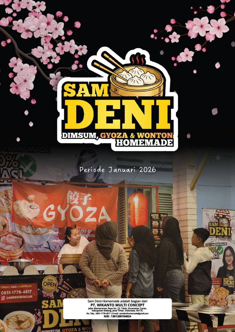 Kemitraan / Peluang Bisnis Dimsum, Gyoza, Wonton Homemade Sam Deni
