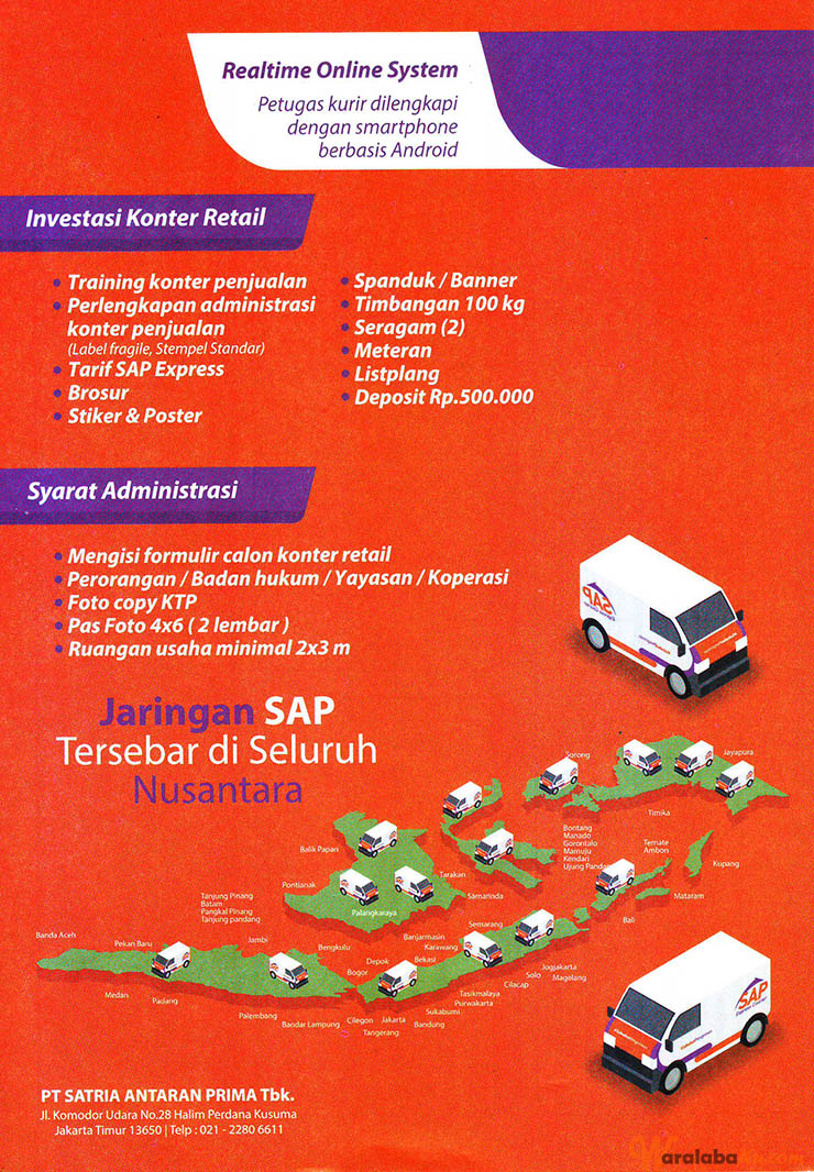 Franchise Peluang Usaha SAP Express Courier